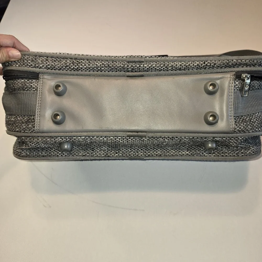 Samsonite Profile Tweed 1987 Gray Shoulder Bag Carry‎ On Small Suitcase